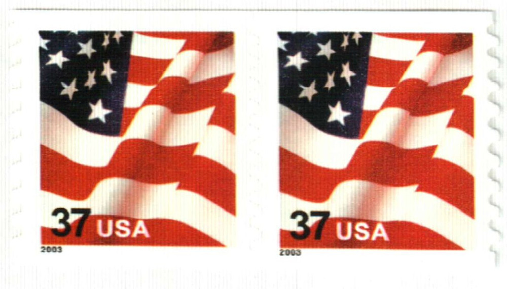 3633A - 2003 37c US Flag, Perf. 8.5 - Mystic Stamp Company