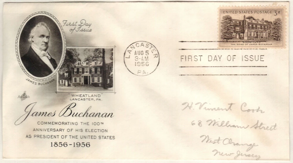 1081 - 1956 3c Wheatland - Mystic Stamp Company