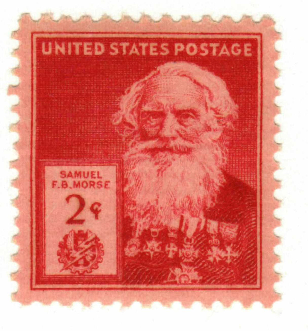 890 - 1940 2c Famous Americans Series: Samuel Morse - Mystic Stamp