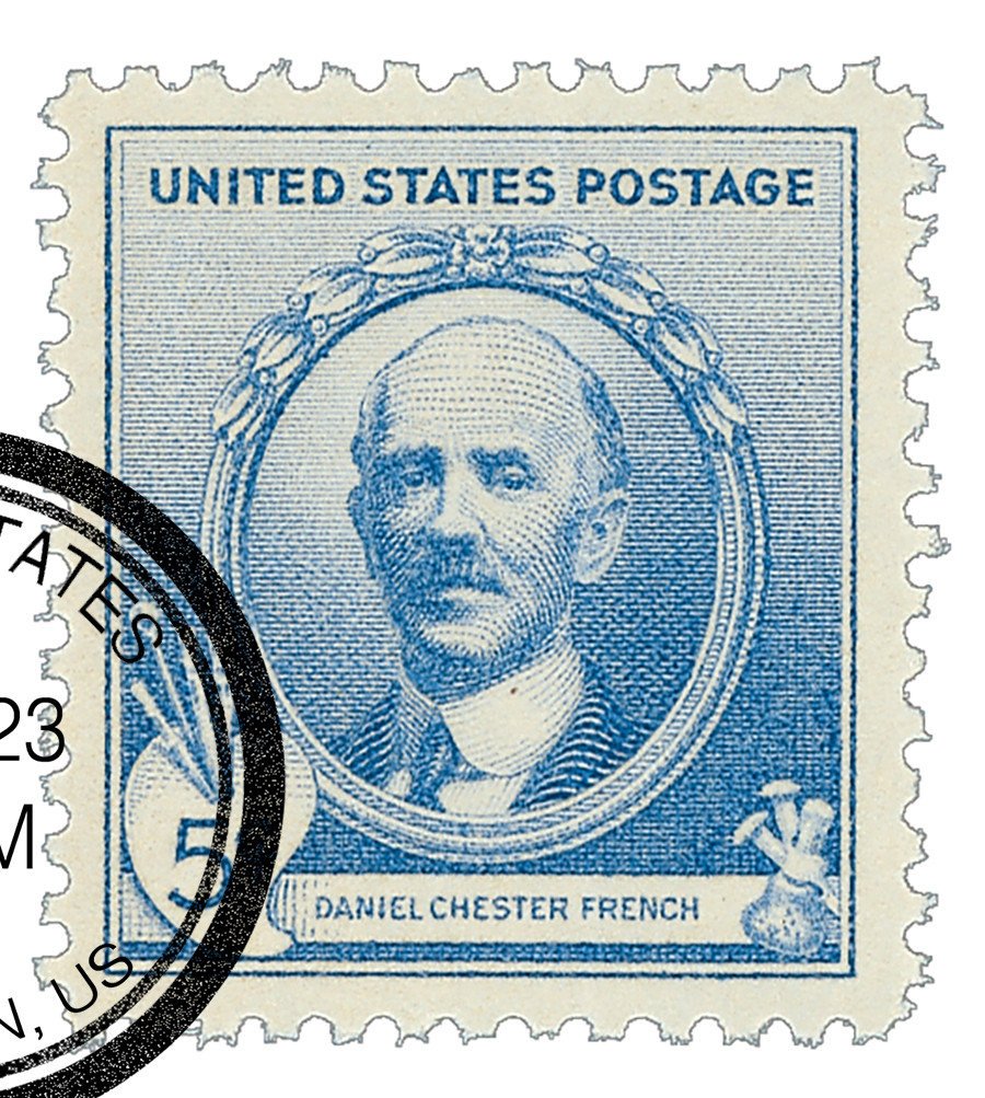887 - 1940 5c Famous Americans Series: Daniel Chester French