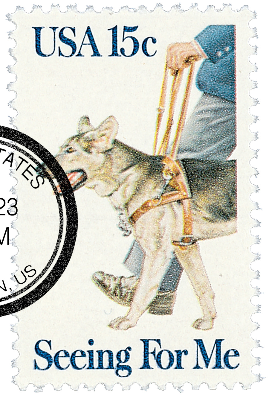 コレクション Limited rare stamps 15 stamps 1787 - 1979 15c Seeing Eye Dogs - Mystic Stamp Company