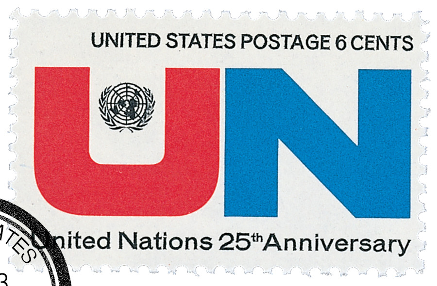 1419 - 1970 6c United Nations 25th Anniversary - Mystic Stamp Company