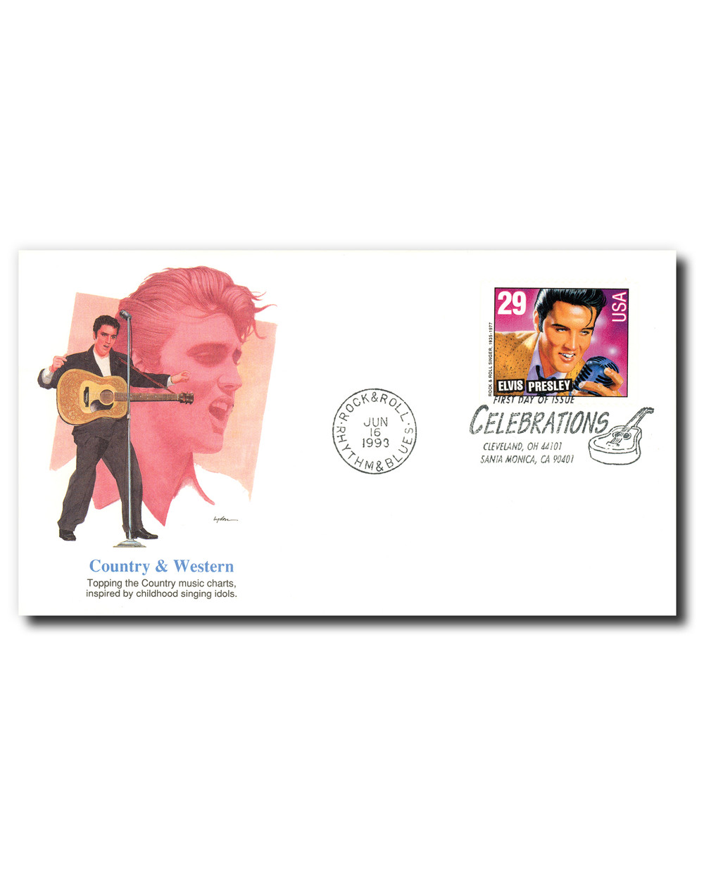 2731 - 1993 29c Legends of American Music: Elvis Presley, booklet