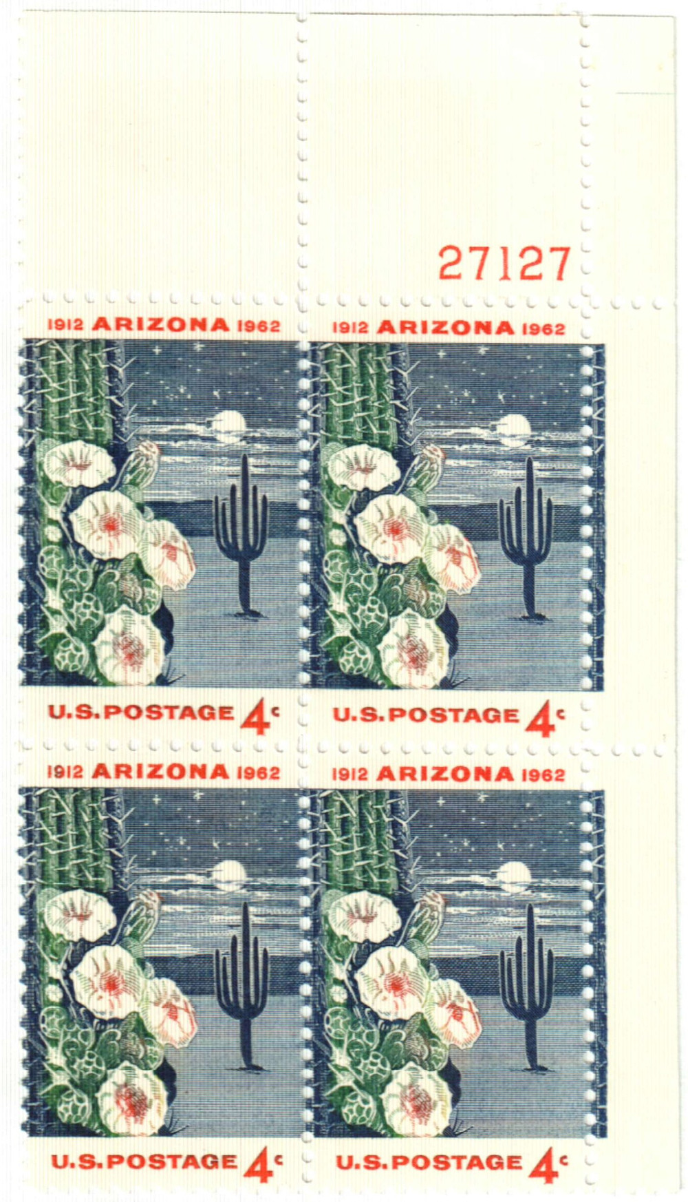 301738 -- Mint Plate Block -- Mint Stamp(s)