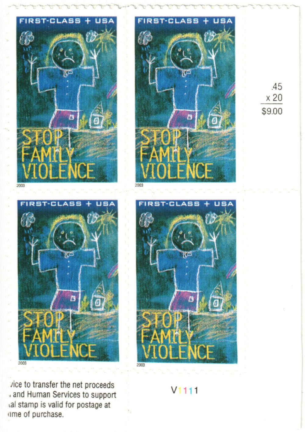 270713 -- Mint Plate Block -- Mint Stamp(s)