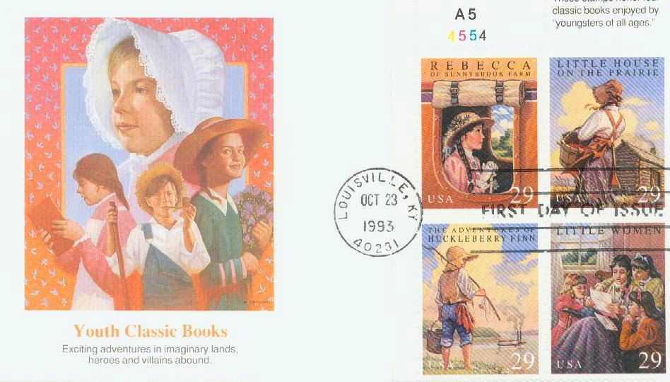 2785-88 - 1993 29c Classic Books - Mystic Stamp Company