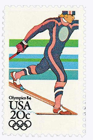 2069 - 1984 20c 14th Winter Olympic Games: Nordic Skiing - Mystic