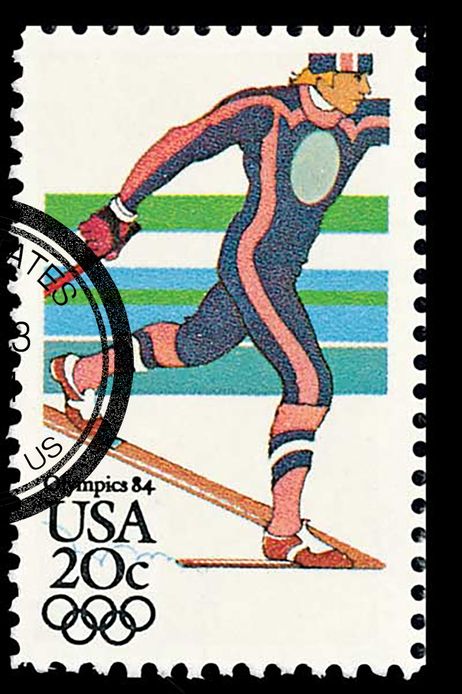 2069 - 1984 20c 14th Winter Olympic Games: Nordic Skiing - Mystic