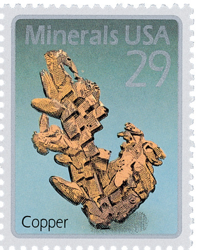 2701 - 1992 29c Minerals: Copper - Mystic Stamp Company