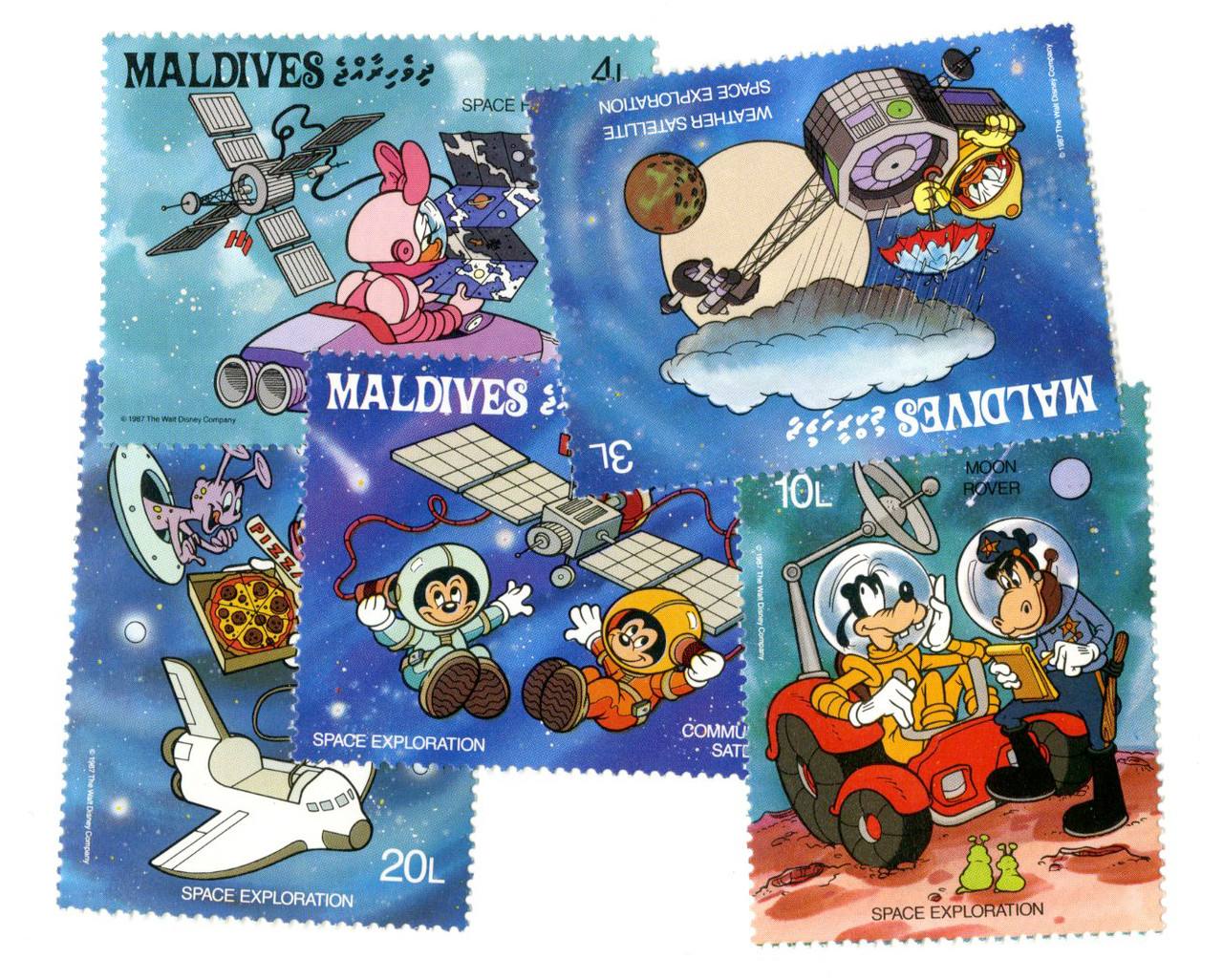ディズニー1980年　POSTAGE STAMPS MDS252A - 1980 Disney Celebrates Christmas, Mint, Set of 9
