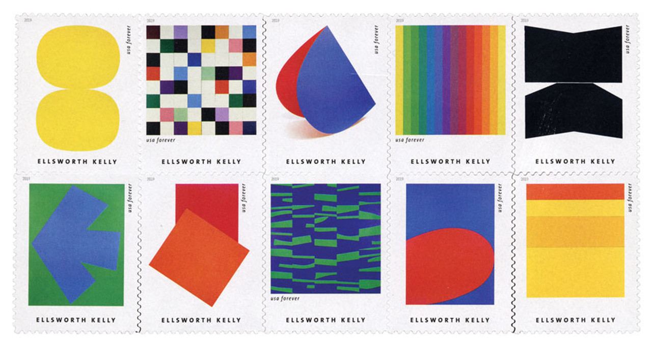 kellyページ 5382-91 - 2019 First-Class Forever Stamp - Ellsworth Kelly