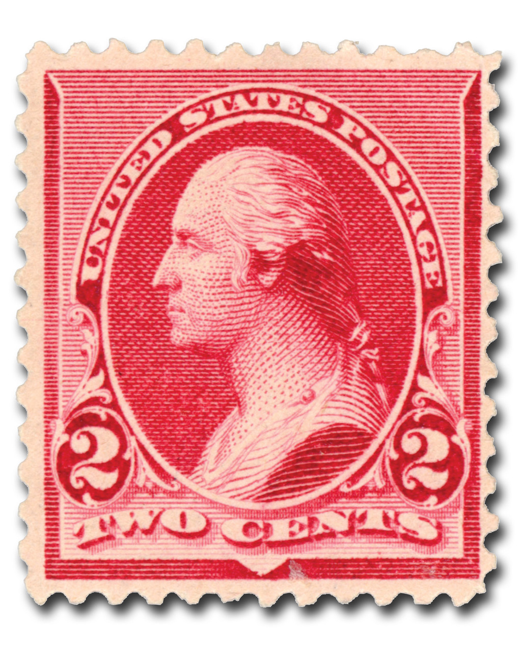 220 - 1890 2c Washington, Carmine - Mystic Stamp Company