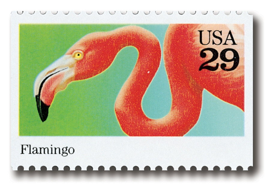 2707 - 1992 29c Wild Animals: Flamingo - Mystic Stamp Company