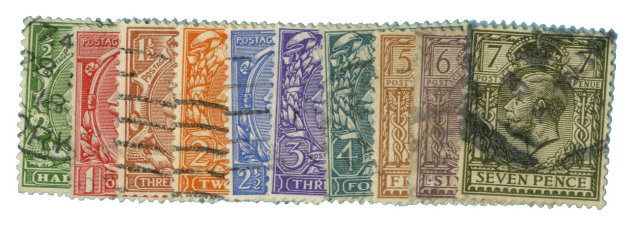 こ*こ様  EST. ENGLAND 1759 159-68 - 1912-13 Great Britain, King George V - Mystic Stamp Company