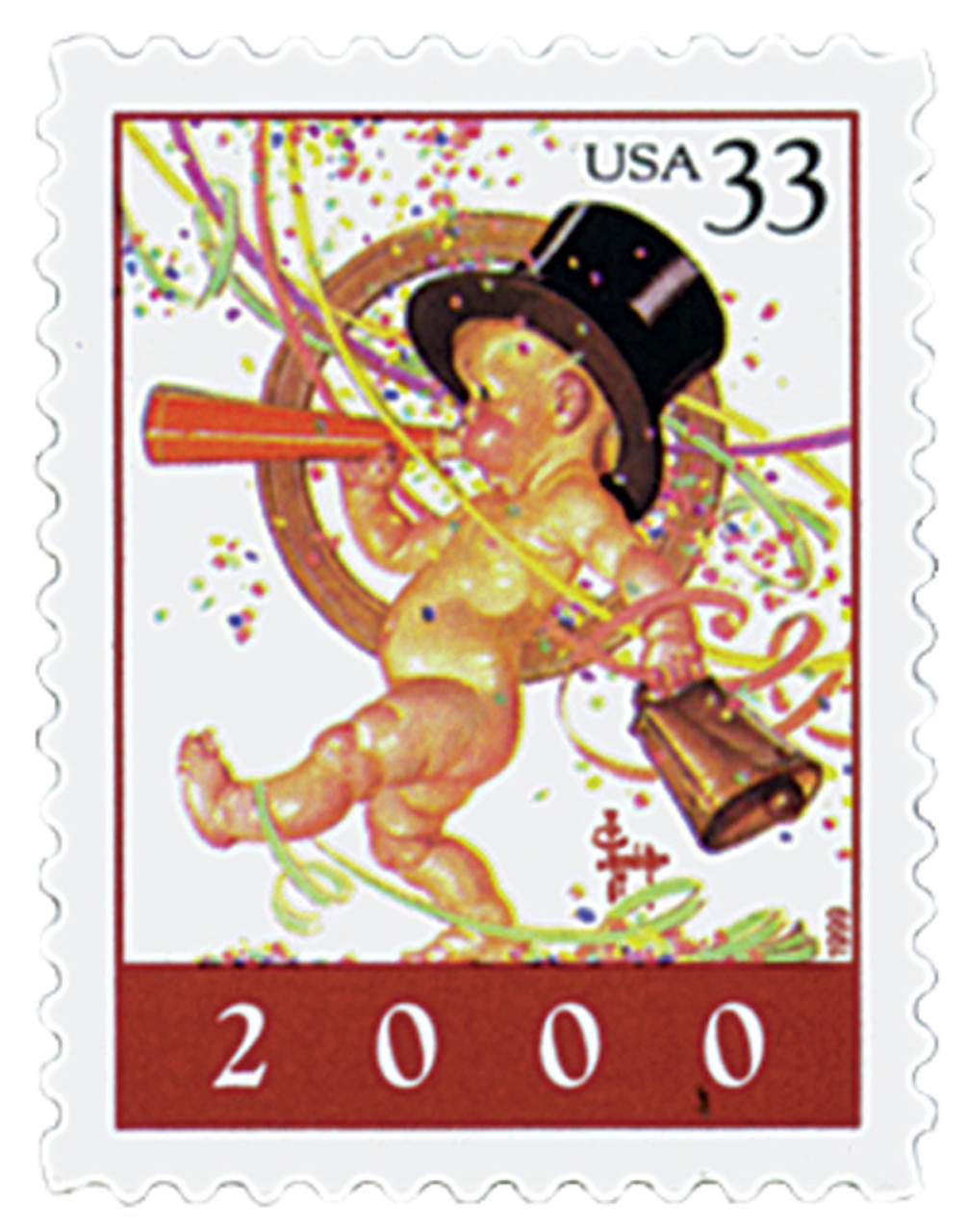 3369 - 1999 33c Baby New Year, 2000 - Mystic Stamp Company