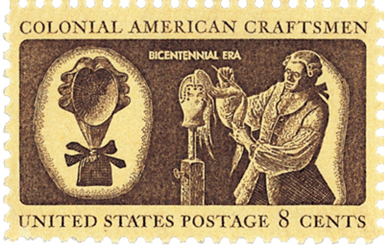 1458 - 1972 8c Colonial American Craftsmen: Wigmaker