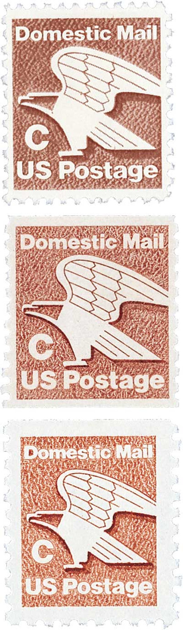 1946-48 - 1981 20c C-Rate Change, Set of 3 Stamps - Mystic Stamp