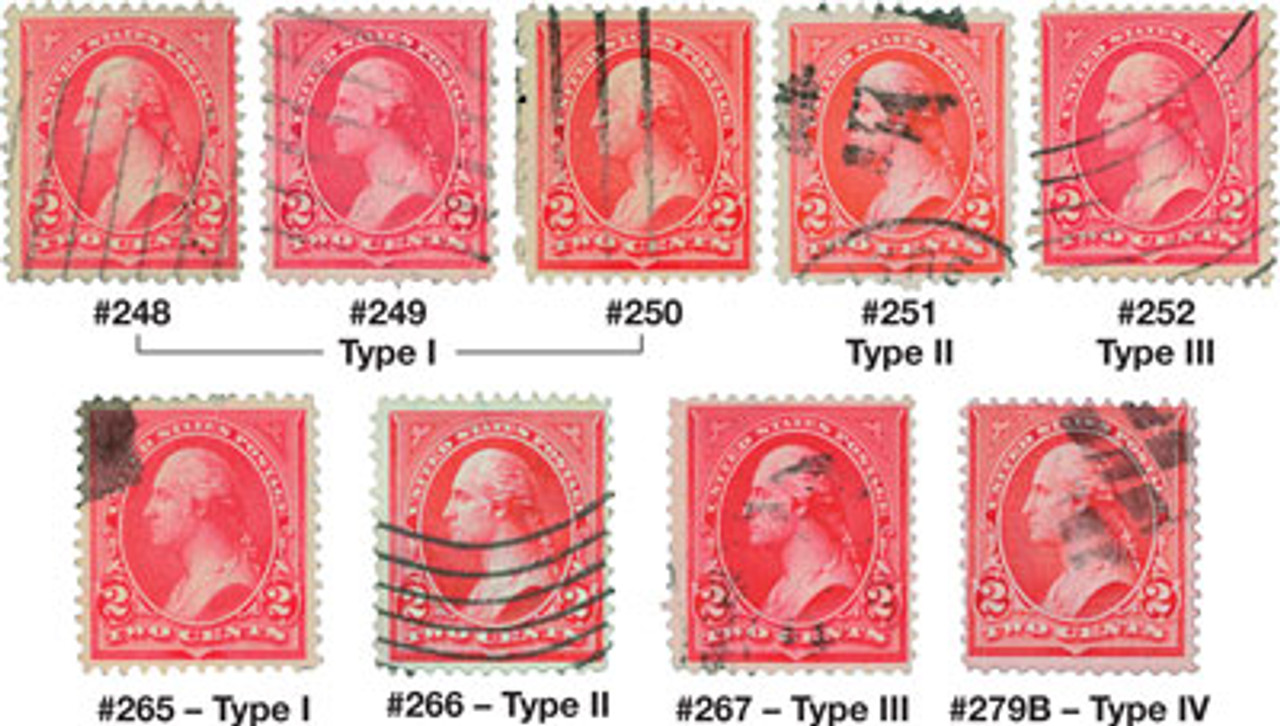 248//79B - 1894-95 Bureau Issues, Set of 9 Stamps - Mystic