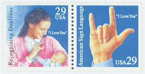 2783-84 - 1993 29c American Sign Language - Mystic Stamp Company