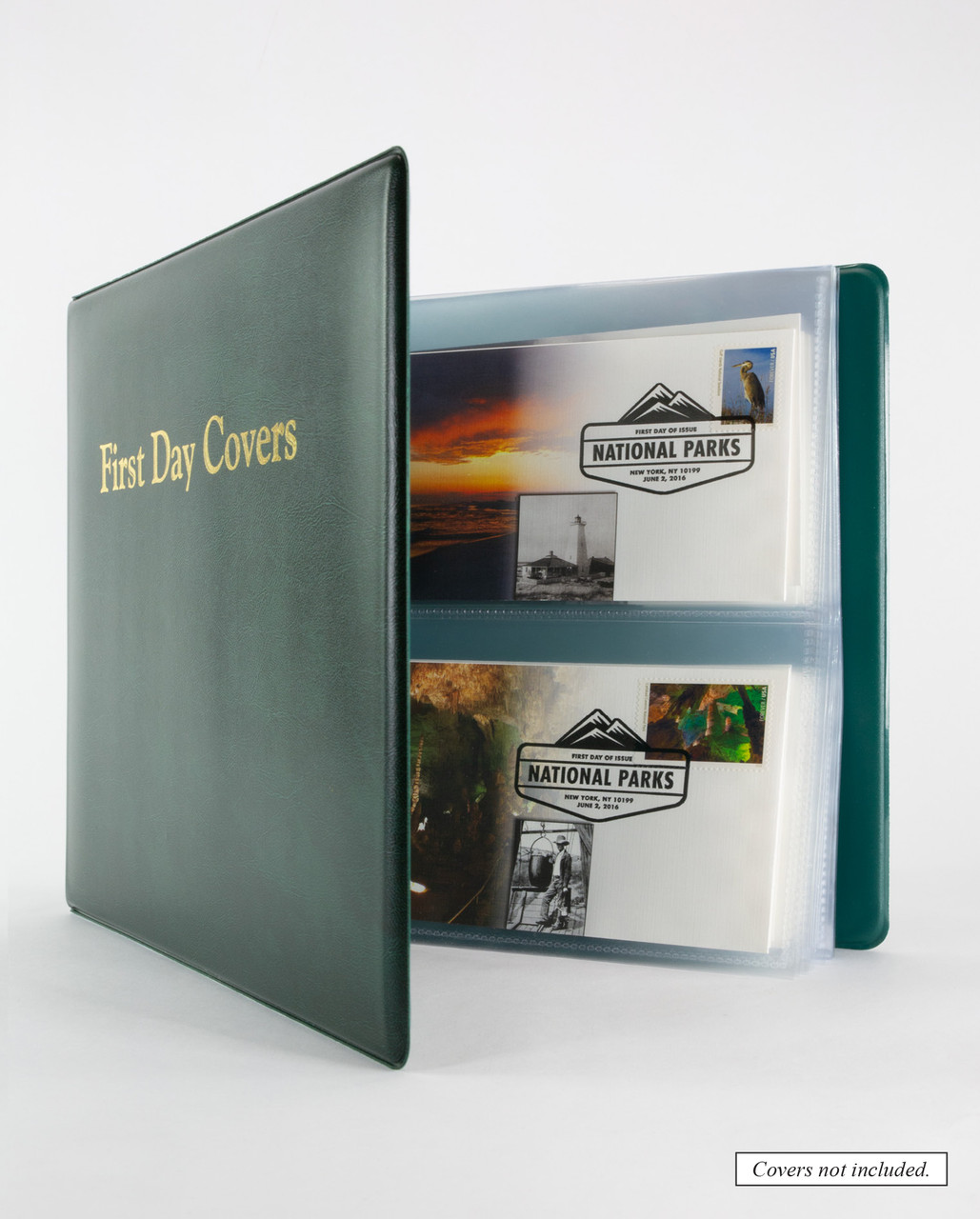 DS187 - Mystic All Purpose First Day Cover Album 11 x 9 3/4 x 3" with 25 Clear 2-Pocket Pages - Mystic Stamp Company DS187 - Mystic All Purpose First Day Cover Album 11 x 9 3/4 x 3" with 25 Clear 2-Pocket Pages - Mystic Stamp Company