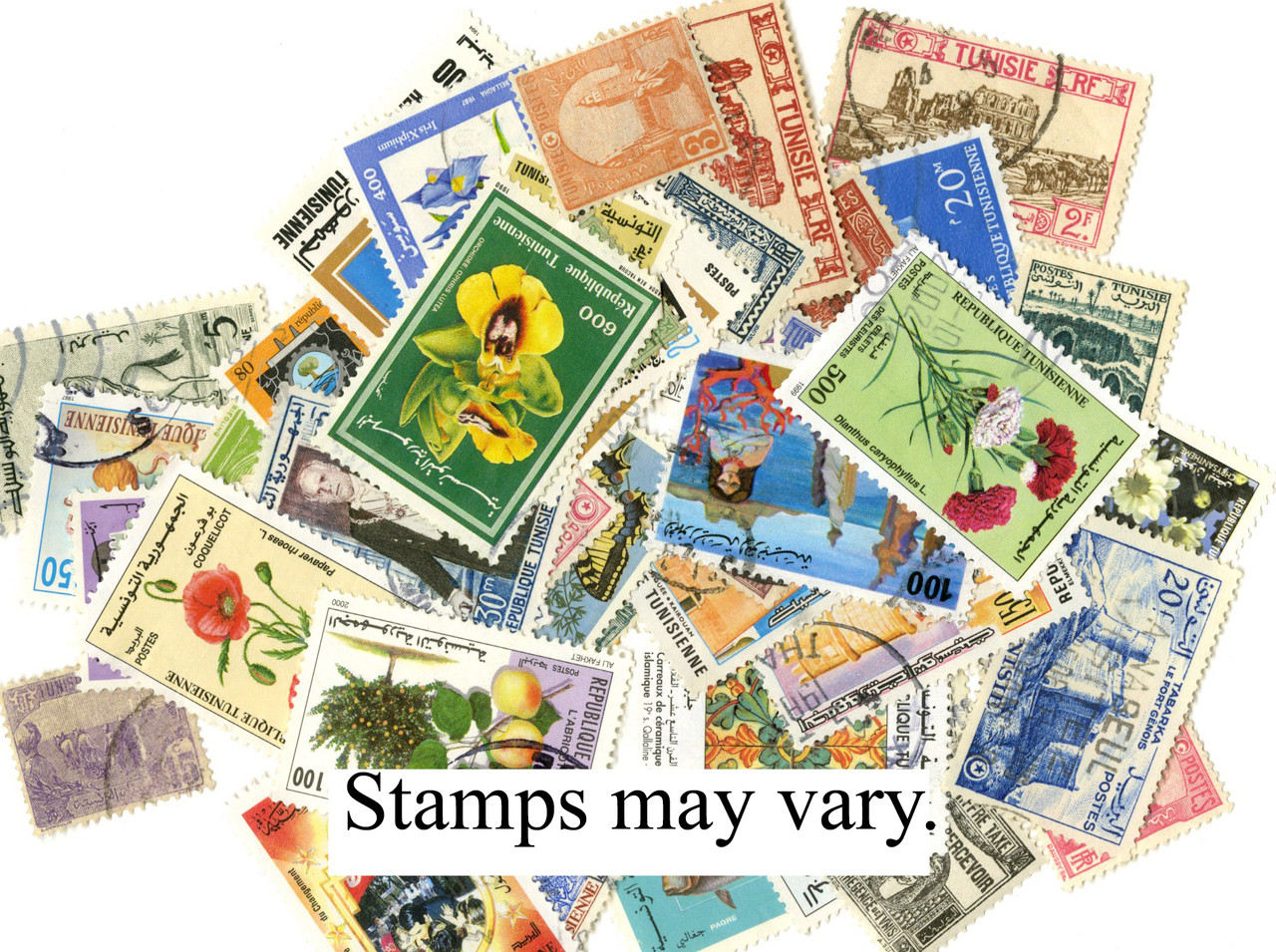 Tunisia 50 Different Stamps Packet