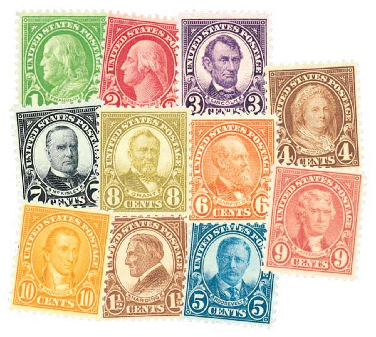切手43 632//42 - 1926-28 Regular Issues, Set of 11 Stamps - Mystic