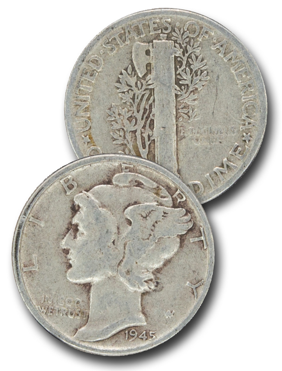 CD-945 - 1945 Mercury Dime - Mystic Stamp Company