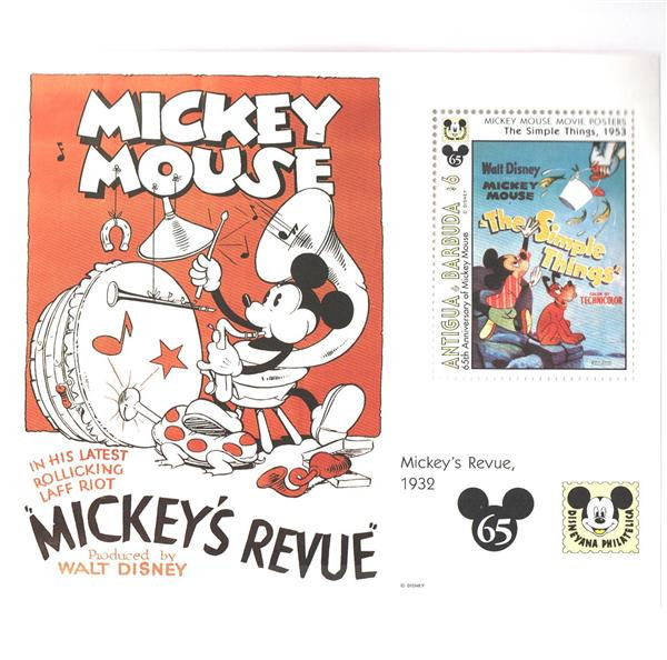 MDS234B - 1993 Disney Movie Posters, Mint Souvenir Sheet, Antigue