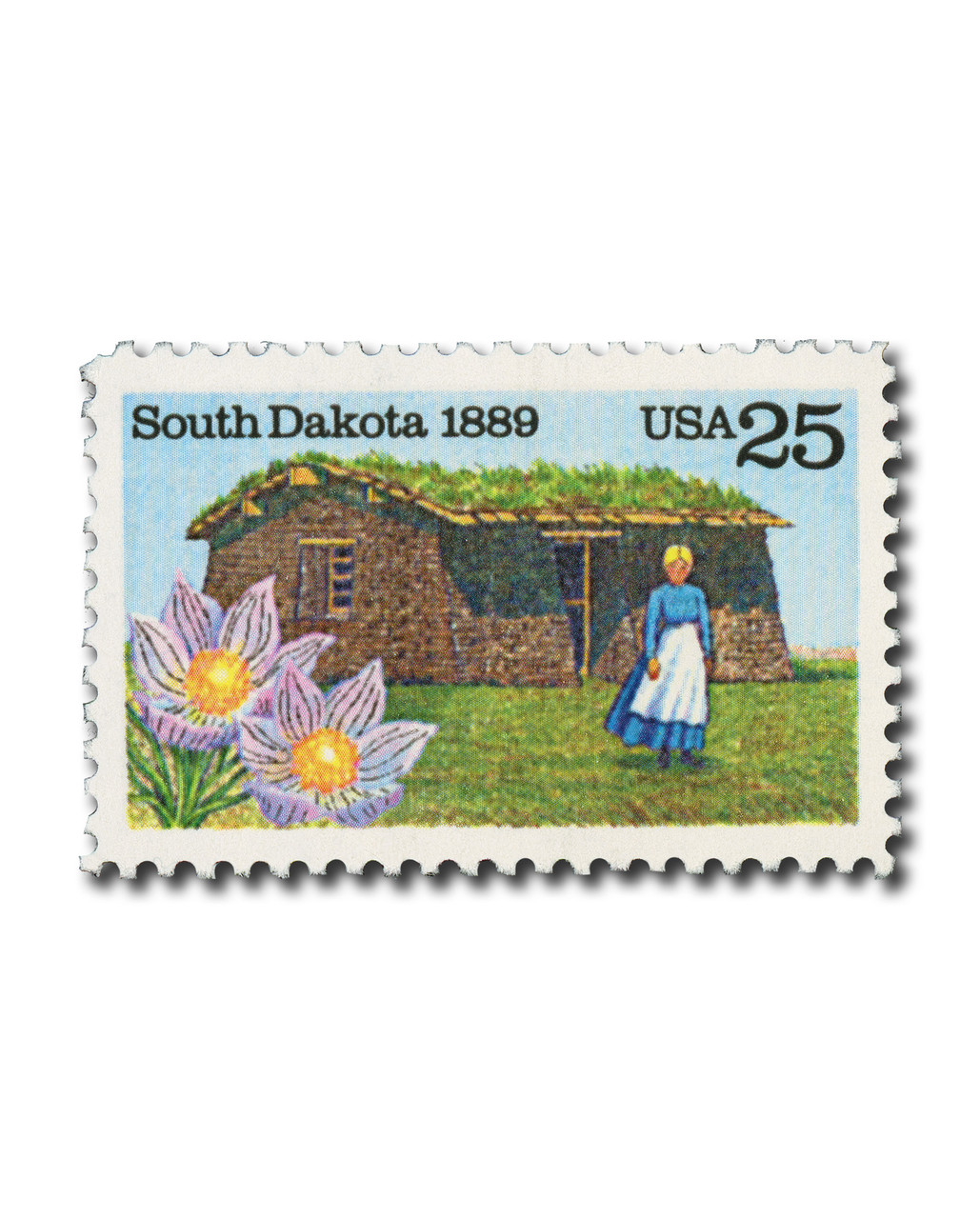 2416 - 1989 25c South Dakota Statehood - Mystic Stamp Company