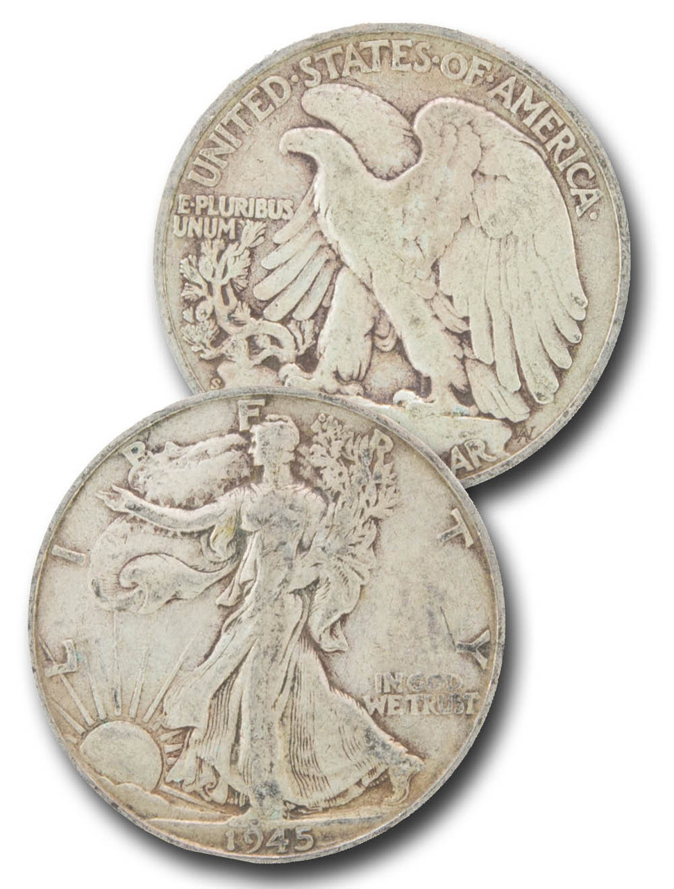 CH-945S - 1945-S Walking Liberty Half Dollar - Mystic Stamp Company