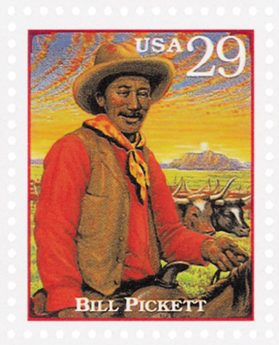 WILLIAMEST サインポスター 2869g - 1994 29c Legends of the West: Bill Pickett - Mystic