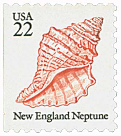 2119 - 1985 22c Seashells: New England Neptune - Mystic Stamp Company