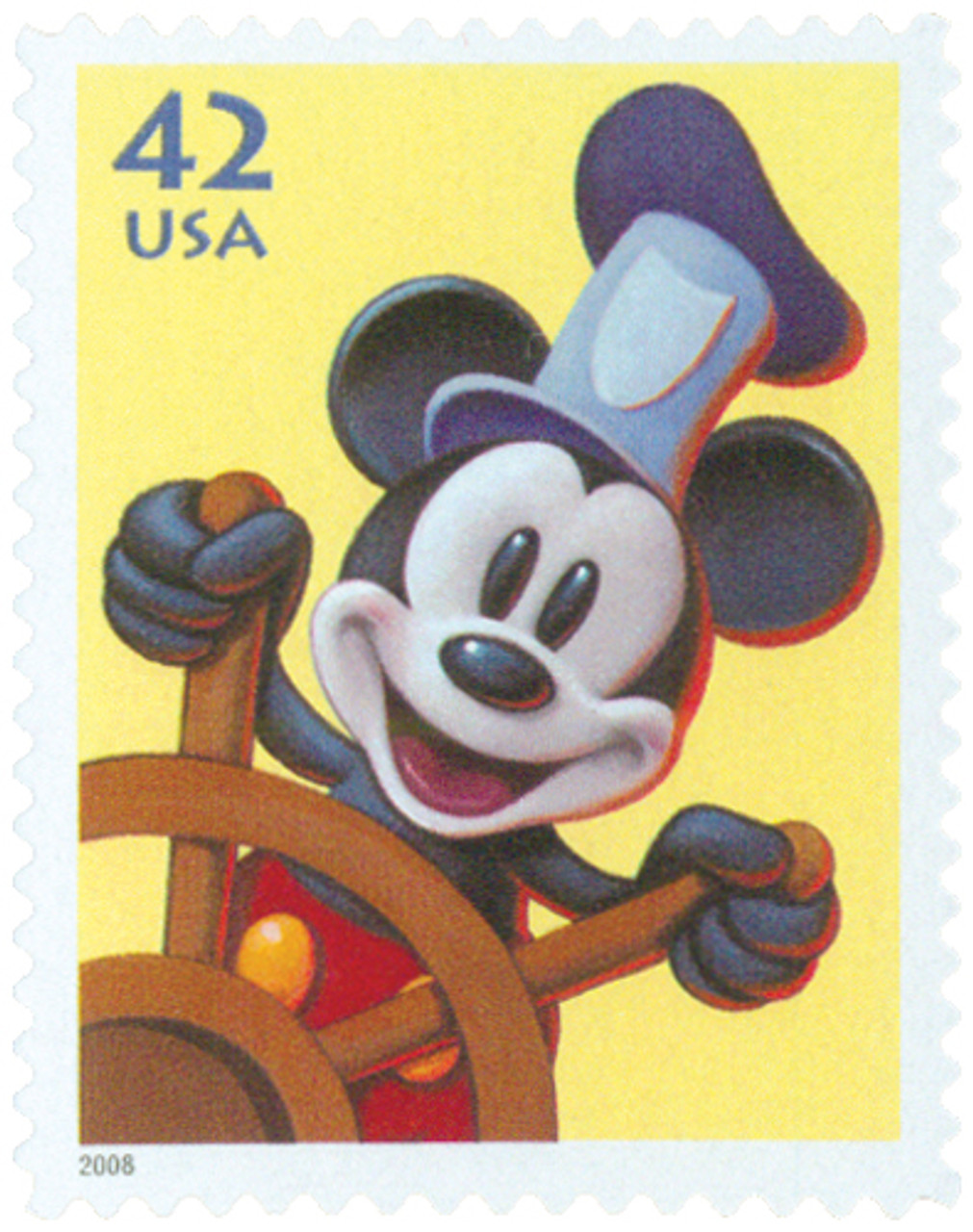 4343 - 2008 42c The Art of Disney, Imagination: Steamboat
