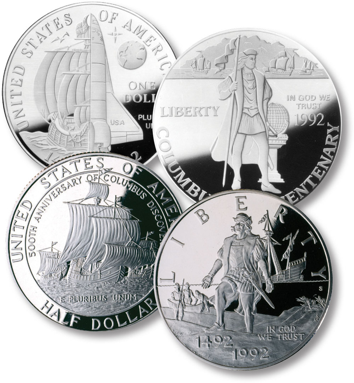 M12060 - 1992 Columbus Quincentenary Clad Half Dollar and Silver