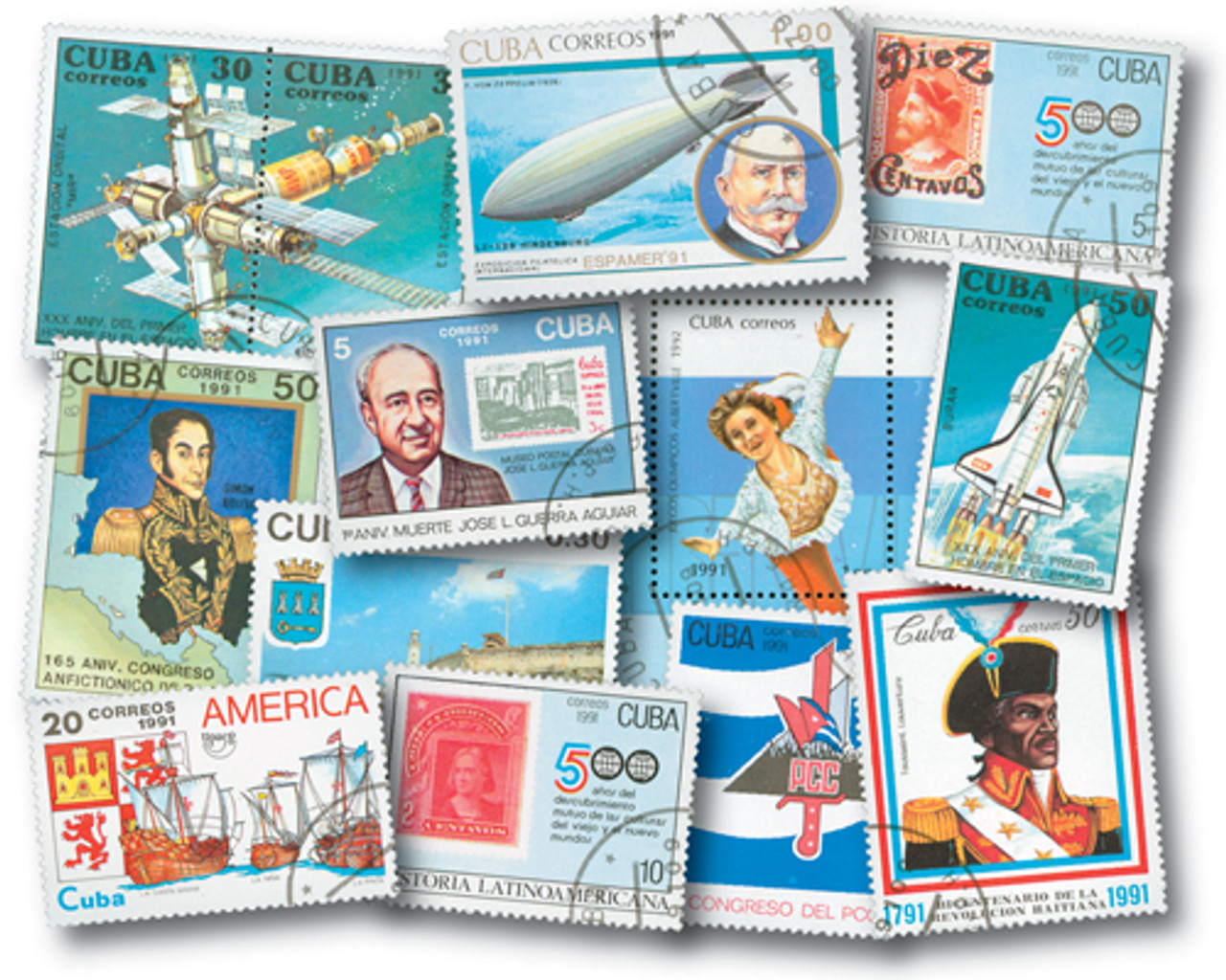 M10418 - 1991 Cuba Year Set, Set of 72 Stamps, Cancelled