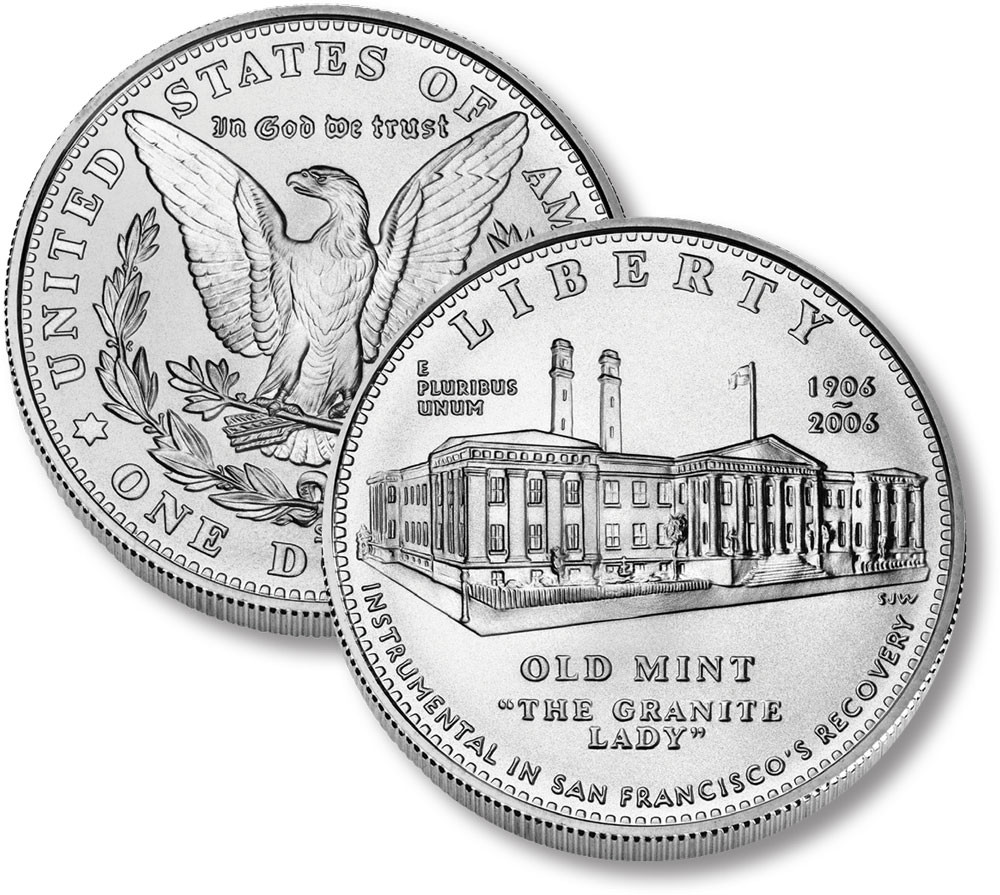 銀貨 M12040 - 2006 San Francisco Old Mint Silver Dollar, Uncirculated