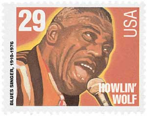 2861 - 1994 29c Blues & Jazz Singers: Howlin' Wolf - Mystic Stamp