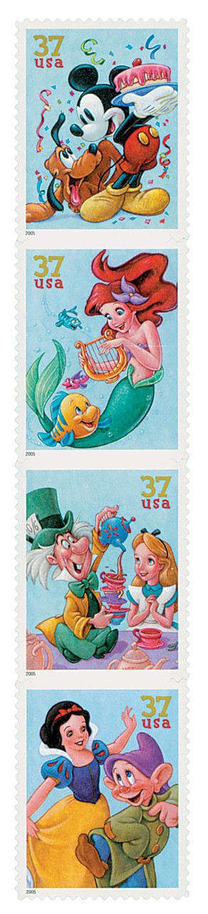【希少】The Art of Disney STAMPS 3912-15 - 2005 37c The Art of Disney, Celebration - Mystic