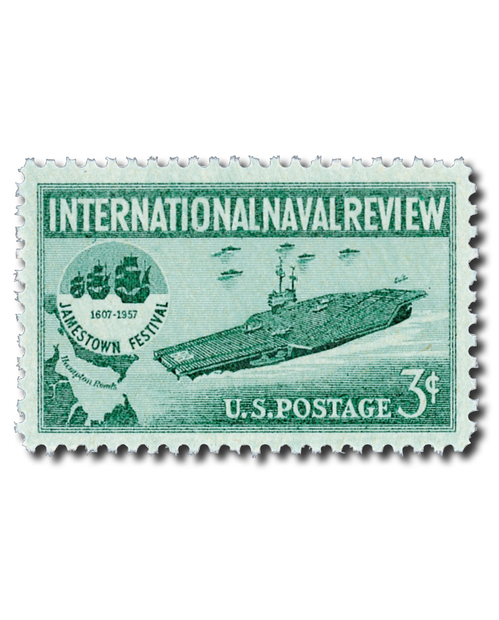 stamps 3.1～ 1091 - 1957 3c International Naval Review - Mystic Stamp Company