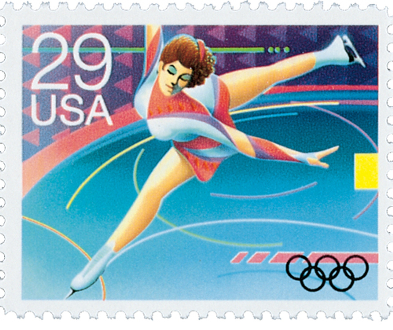 2612 - 1992 29c Winter Olympics: Figure Skating - Mystic