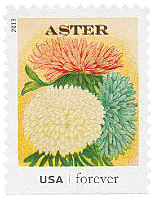 4762 - 2013 First-Class Forever Stamp - Vintage Seed Packets
