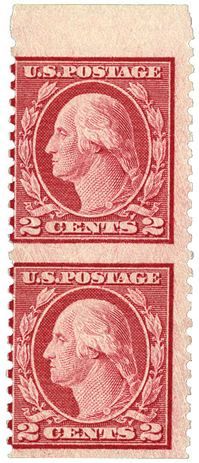 540a - 1919 2c Washington, Carmine Rose, Unwatermarked, Type III
