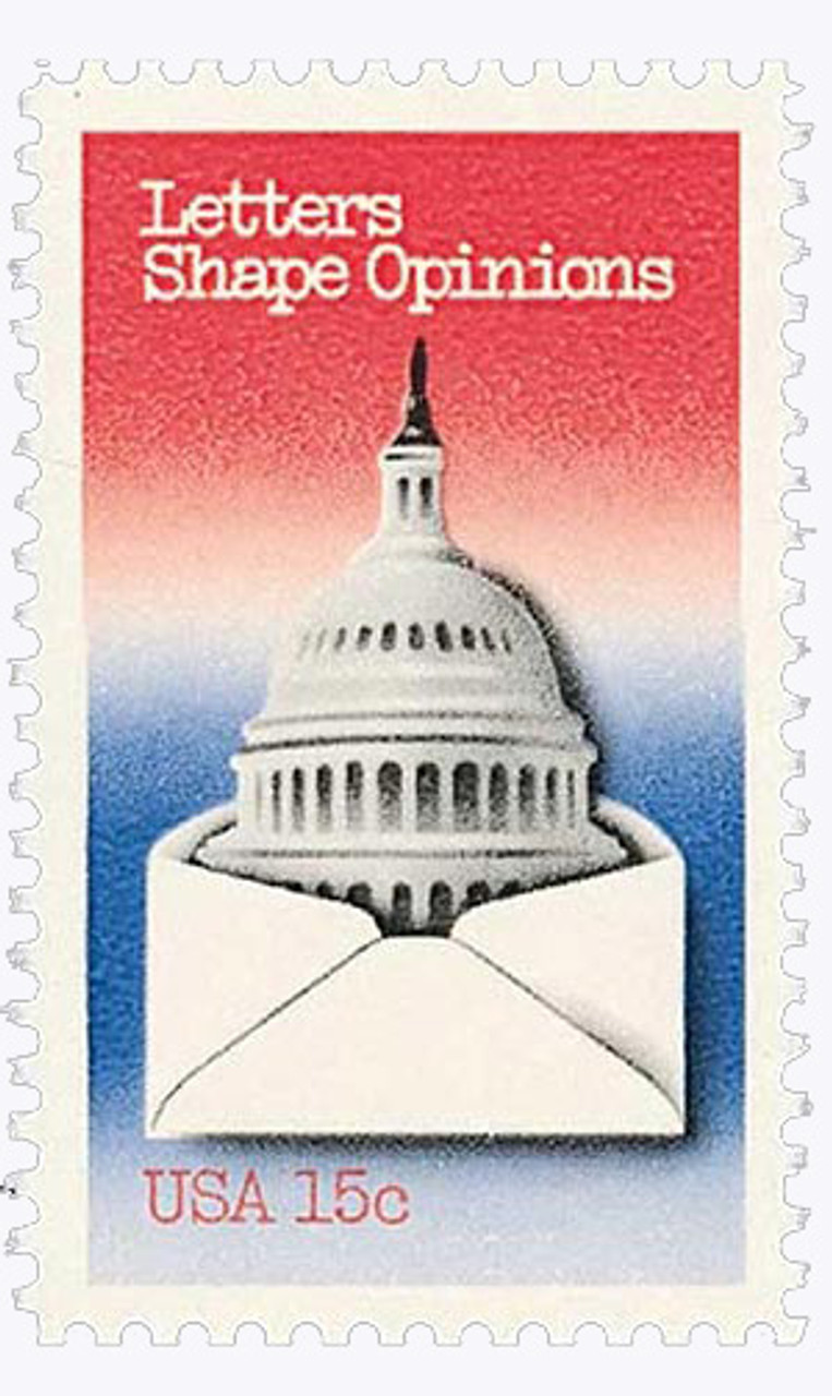USCPA TAC 本科 2016 Editon 美品 1809 - 1980 15c Letter Writing: Letters Shape Opinions