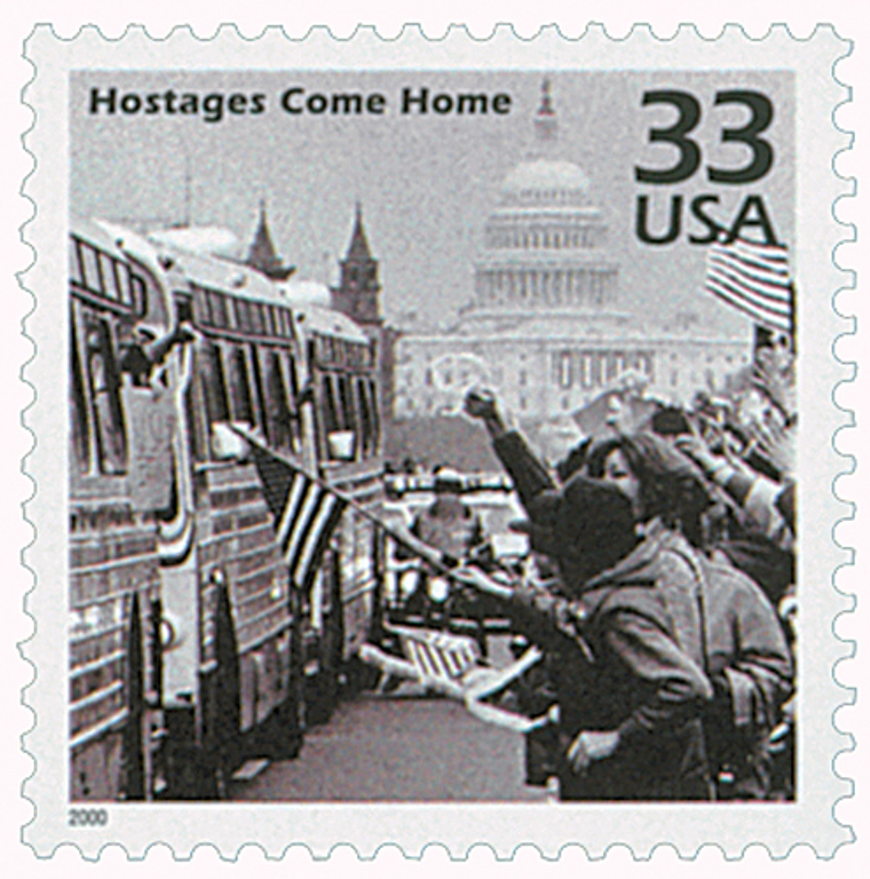 3190d - 2000 33c Celebrate the Century - 1980s: Hostages