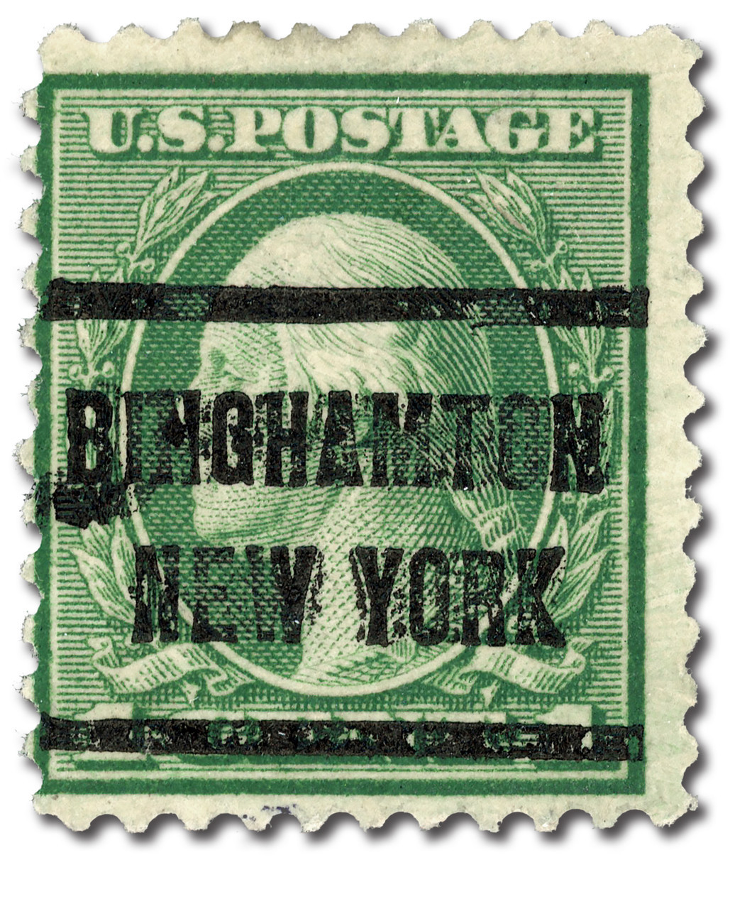 ジョージ・ワシントン1セント希少グリーン切手 544 - 1922 1c Washington, Green, Unwatermarked, Perf. 11