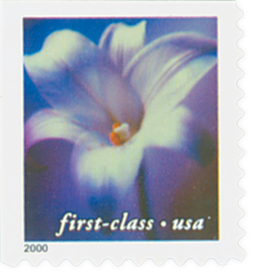3454 - 2000 34c Flowers: Longiflorum, 10.5 x 10.75 perf, booklet