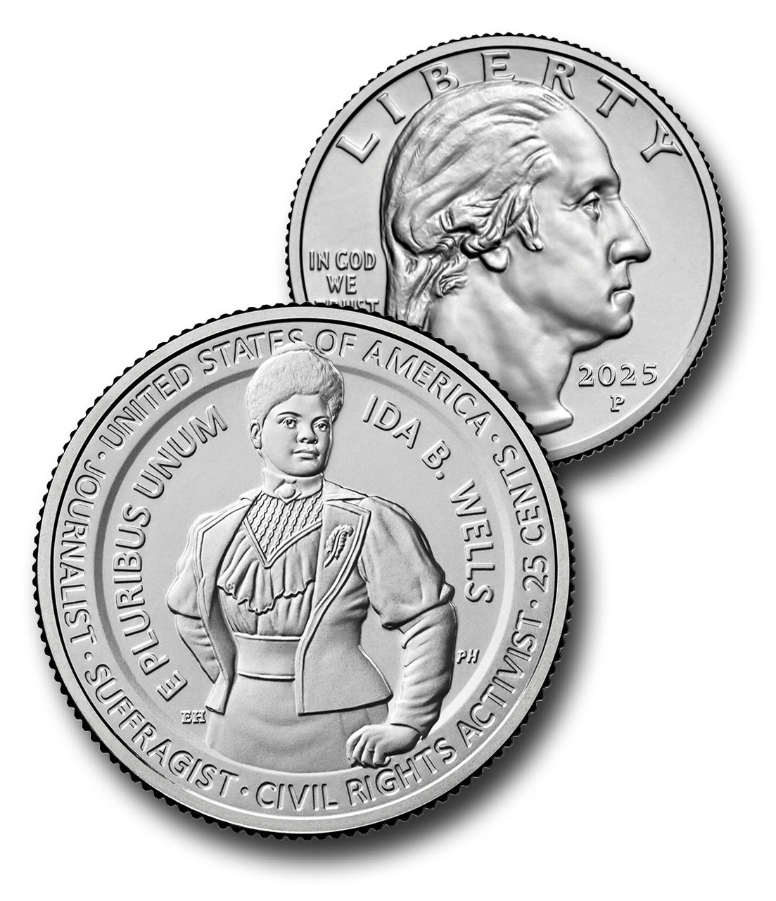 CNAW16D - 2025 American Women Quarters Program - Ida B. Wells, D