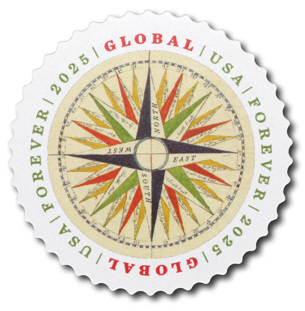 5956 - 2025 Global Forever Stamp - 1794 Compass Rose - Mystic