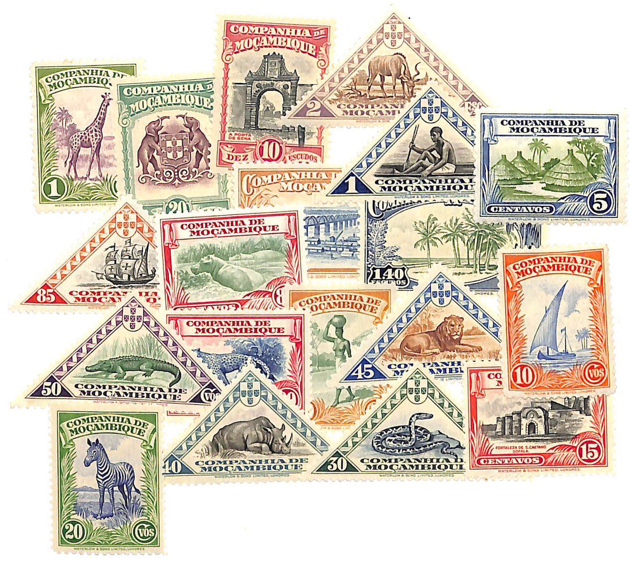 Mozambique Company Coat of Arms Commemoratives, Complete Set