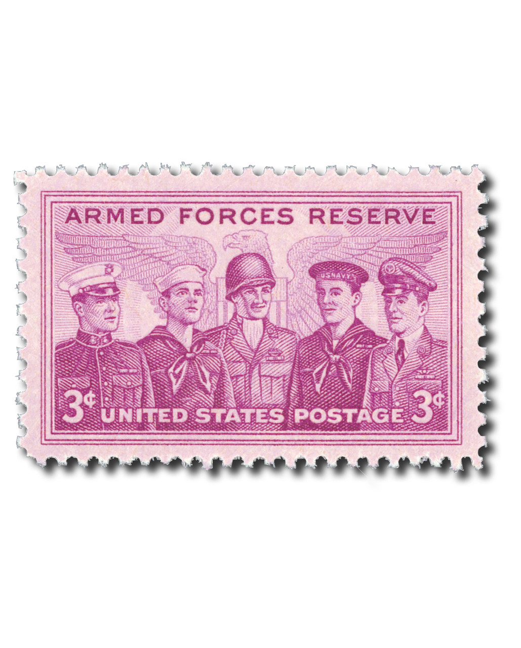 1067 - 1955 3c Armed Forces Reserve - Mystic Stamp Company display picture 1